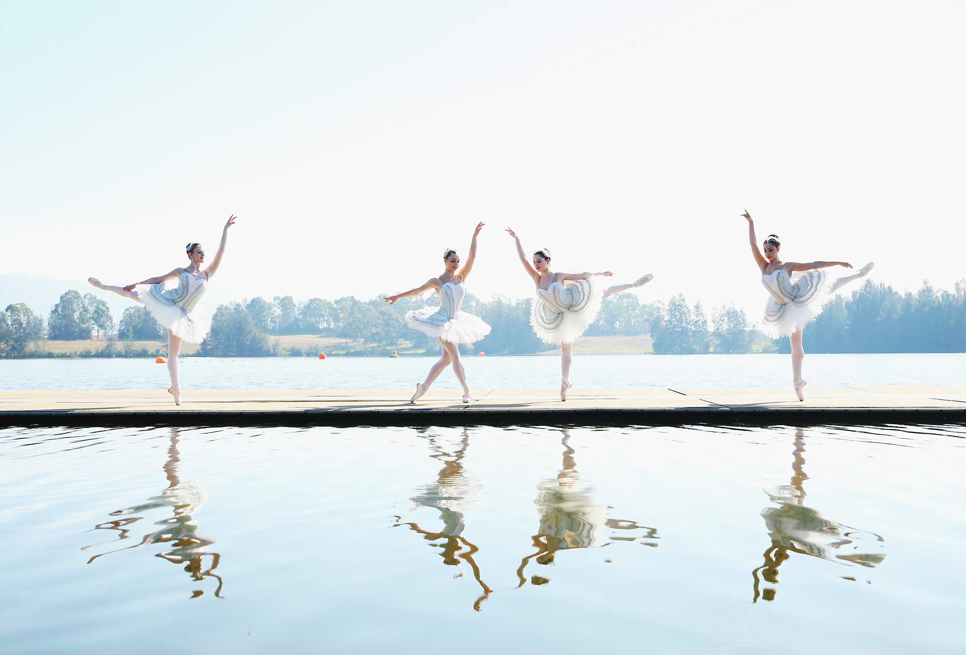 Ballet dancers perform during a media call for the Australian Ballet at Sydney International Regatta Centre on May 6, 2016 in Sydney, Australia.