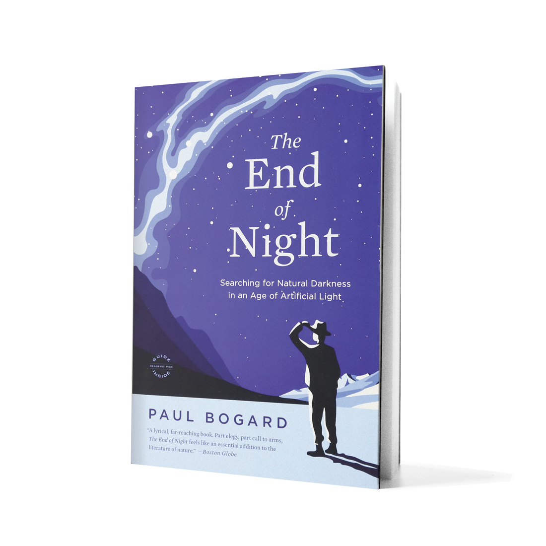 The End of Night book on white background