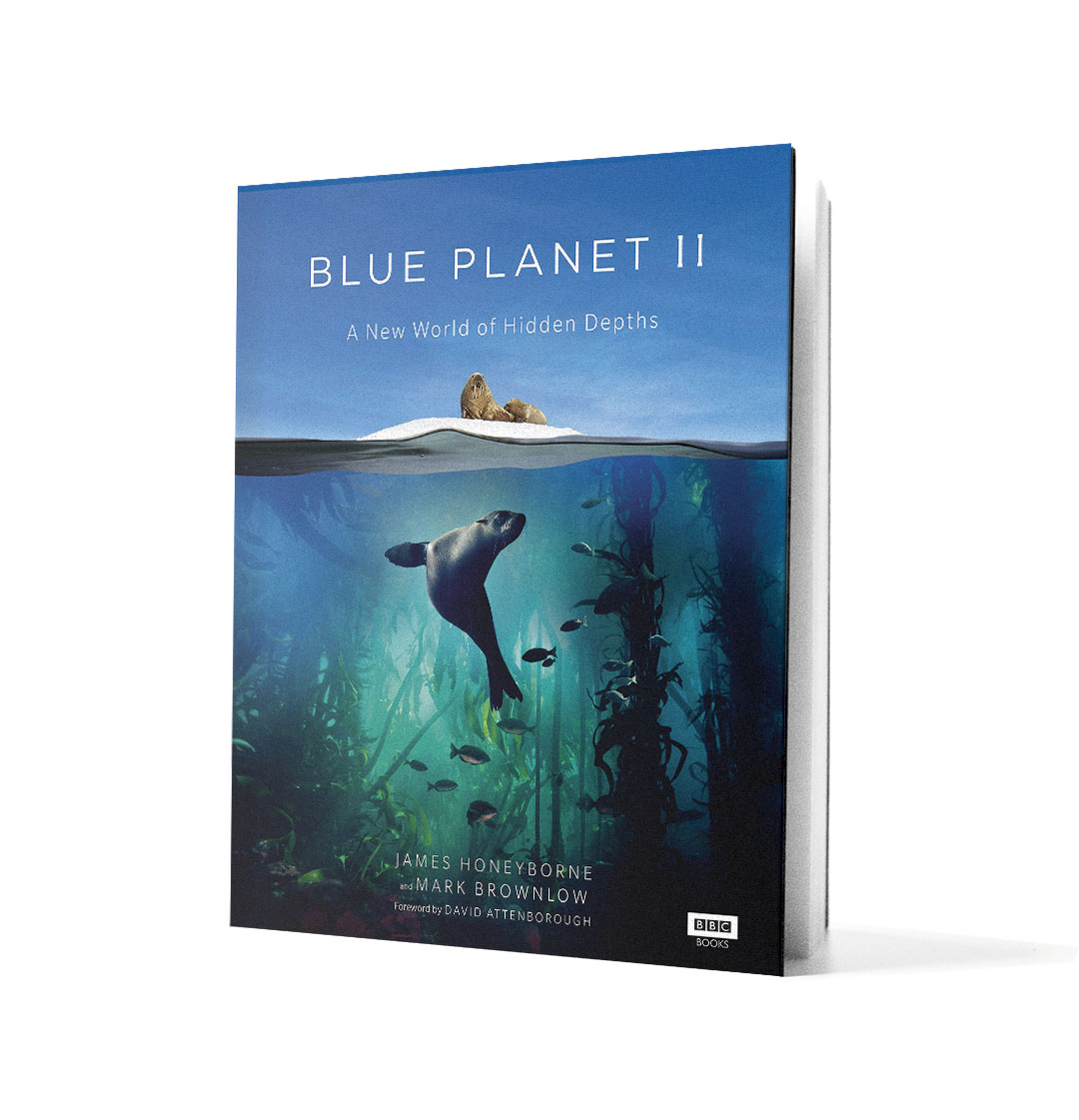 Book Blue Planet II on white background