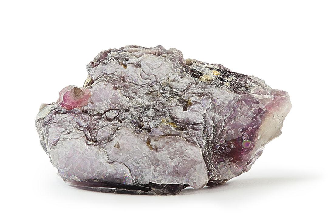 Lithium mica lepidolite from Haapaluoma lithium quarry in Finland. Lepidolite is a major industrial source for rubidium and caesium.