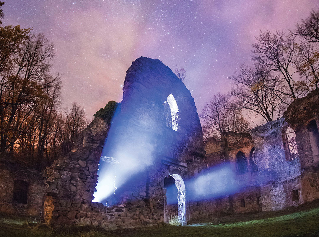 Ruins of the castle in Stary Książ