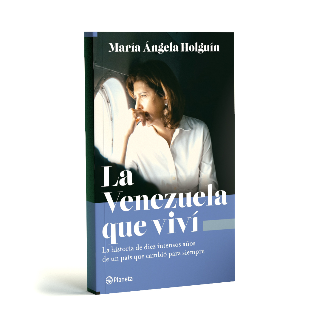 "La Venezuela que viví" book with white background