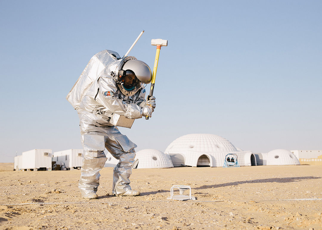 João Lousada from Portugal joined the AMADEE-18 expedition in the Oman desert on the Arabian Peninsula as an analogue astronaut.