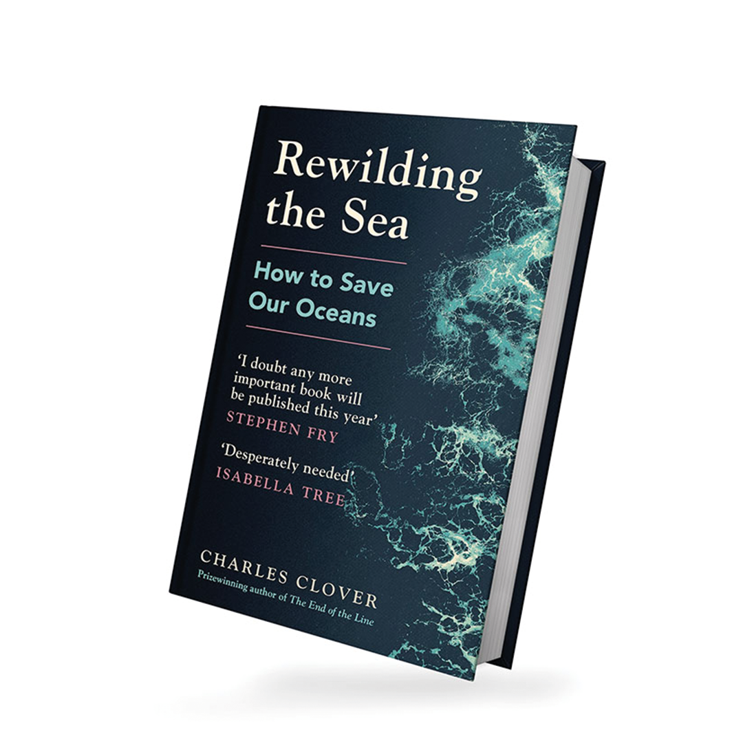 Cover of Rewilding the Sea Book on white background