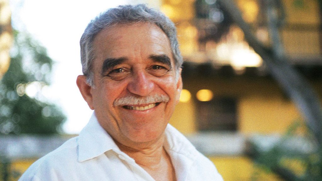 Gabriel Garcia Marquez poses for a portrait session