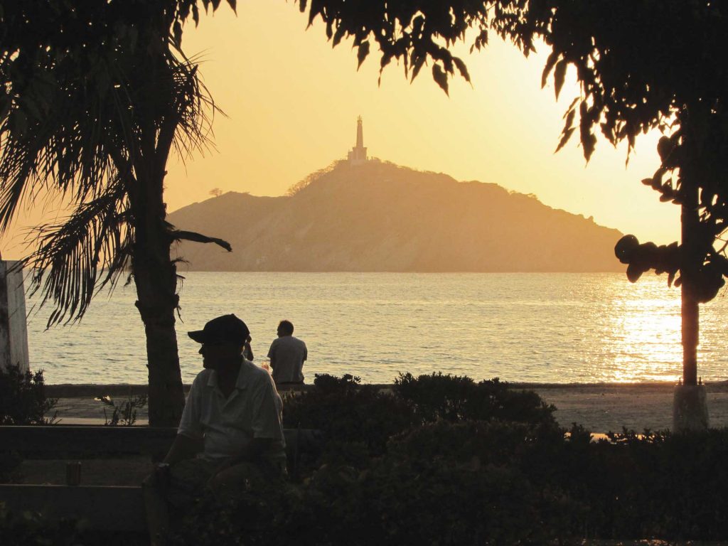 The Sentinel of Santa Marta at the sunset