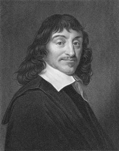 Rene Descartes (1596-1650). Engraved by W.Holl and published The Gallery Of Portraits With Memoirs encyclopedia, United Kingdom, 1833.