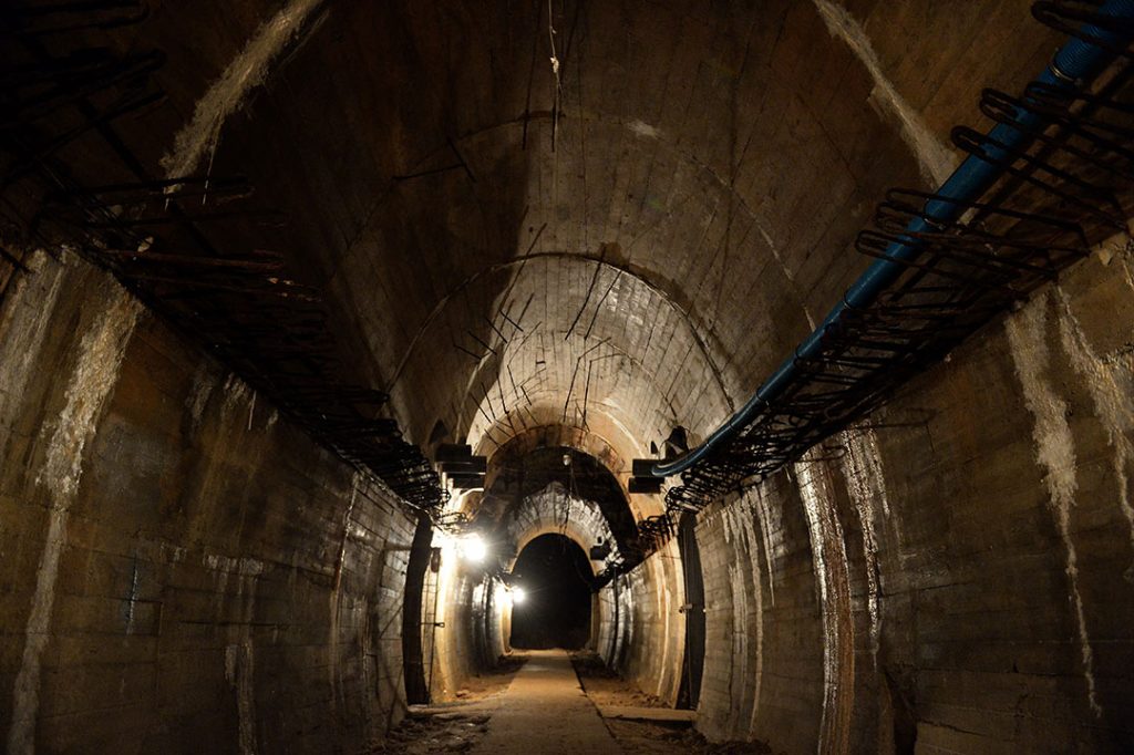 Underground galleries, part of Nazi Germany "Riese" construction project are pictured under the Ksiaz castle in the area where the "Nazi gold train" is supposedly hidden underground, on August 28, 2015 in Walbrzych, Poland.