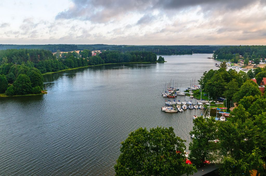 Wdzydze Lake in Kaszuby region in Poland