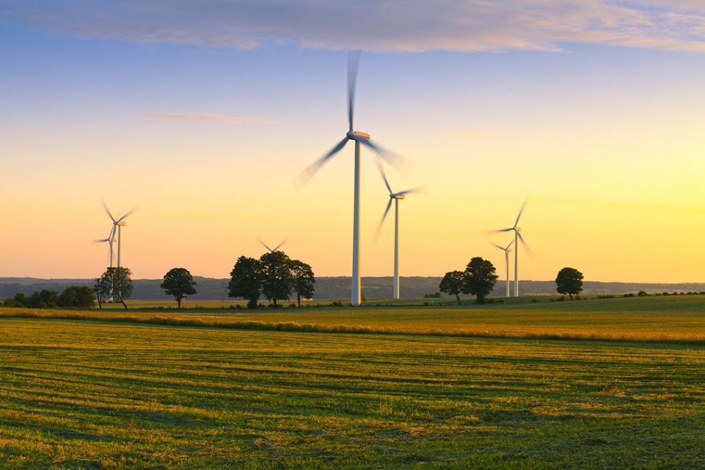 Wind farm in Poland