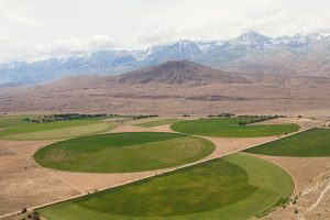 High above crop circles