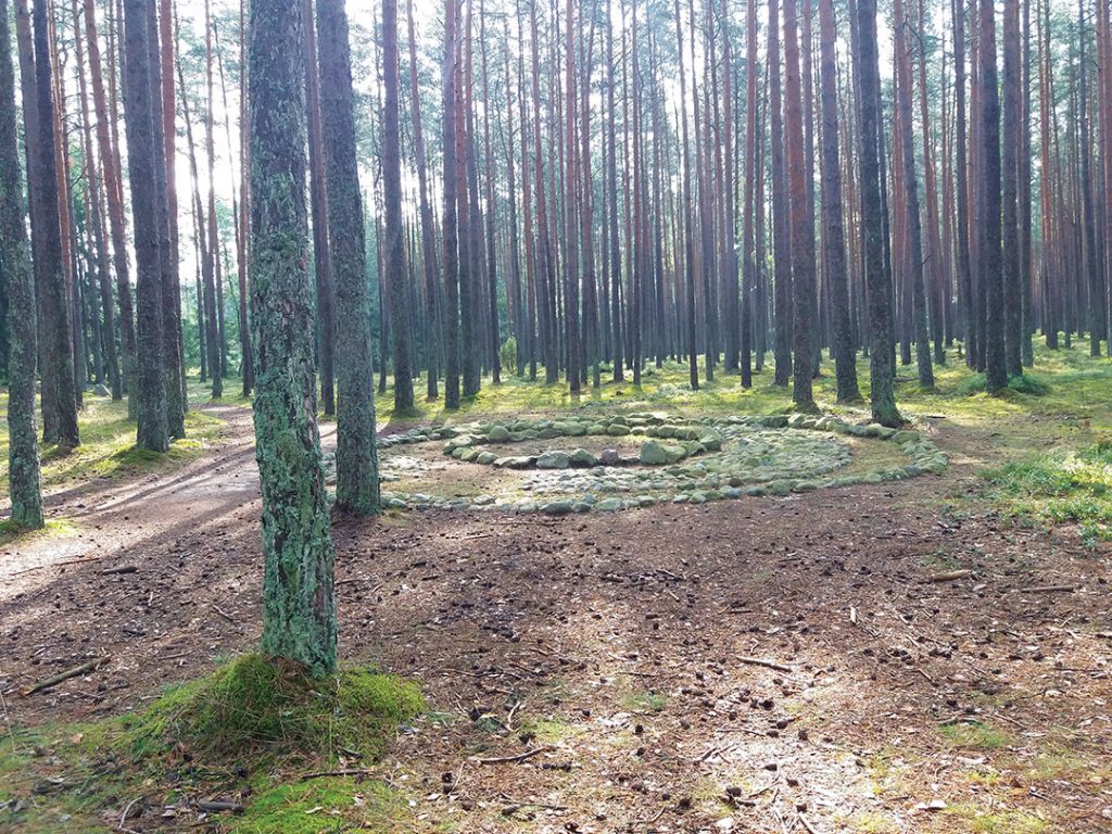 Stone Circles in Grzybnica Archaeological Reserve.