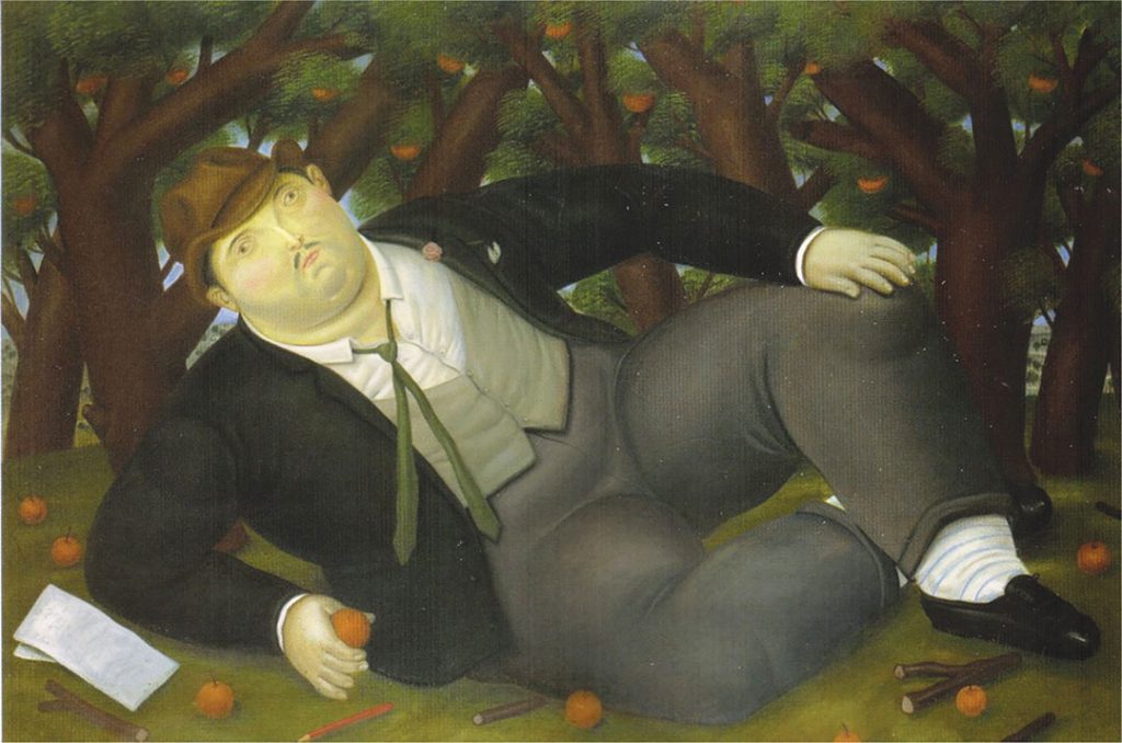 The Poet by artist Fernando Botero