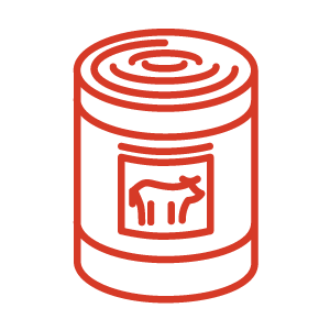 Canned meat icon