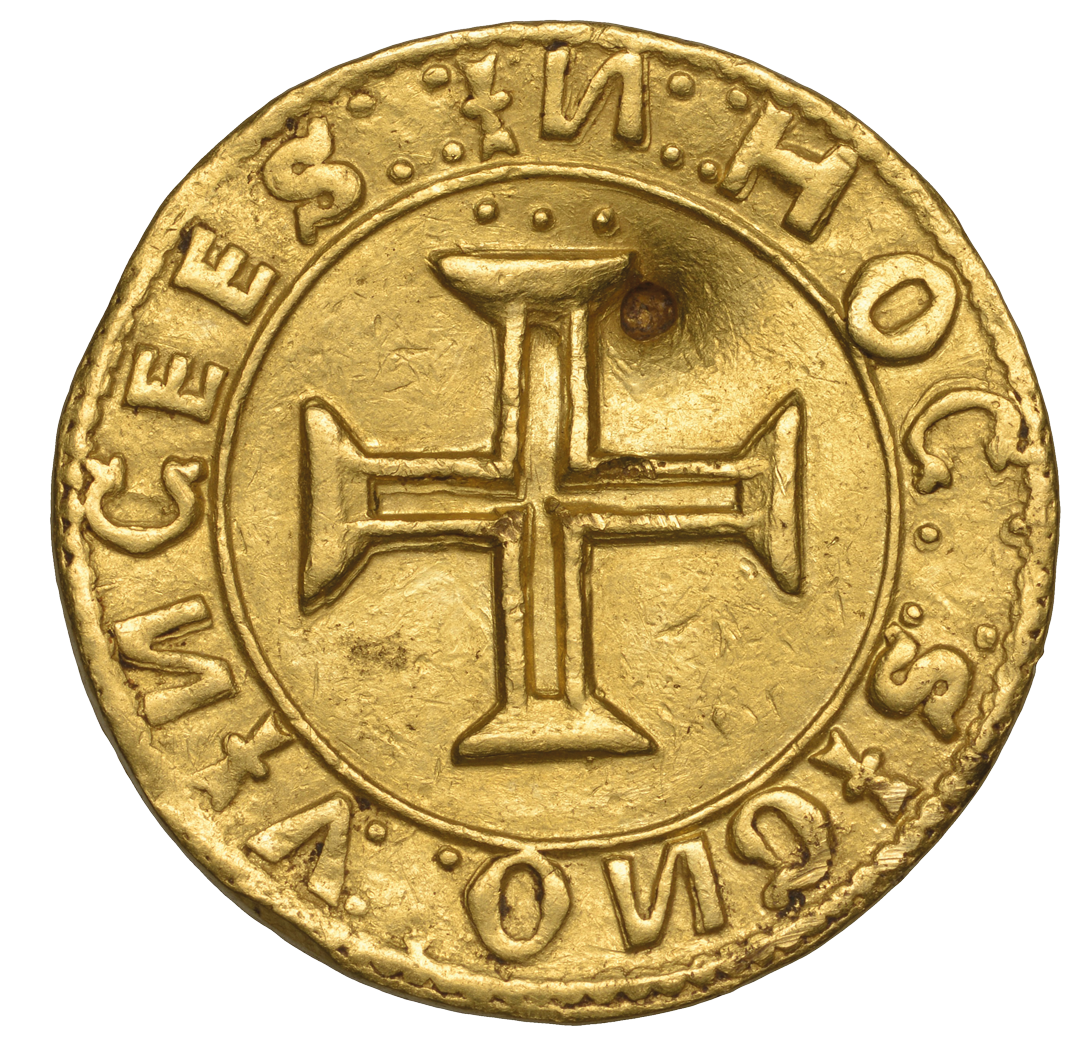 golden portuguese coin