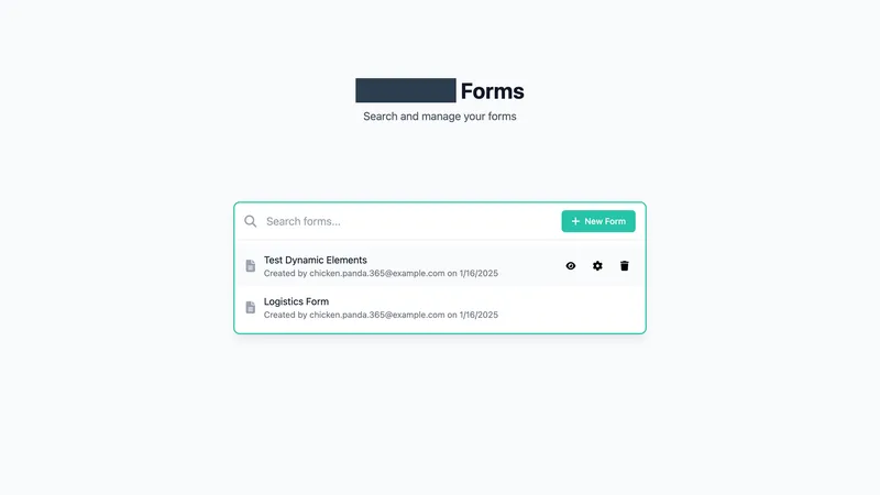 Enterprise Forms Platform