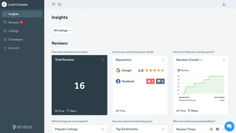 Stratus - Review & Location Management