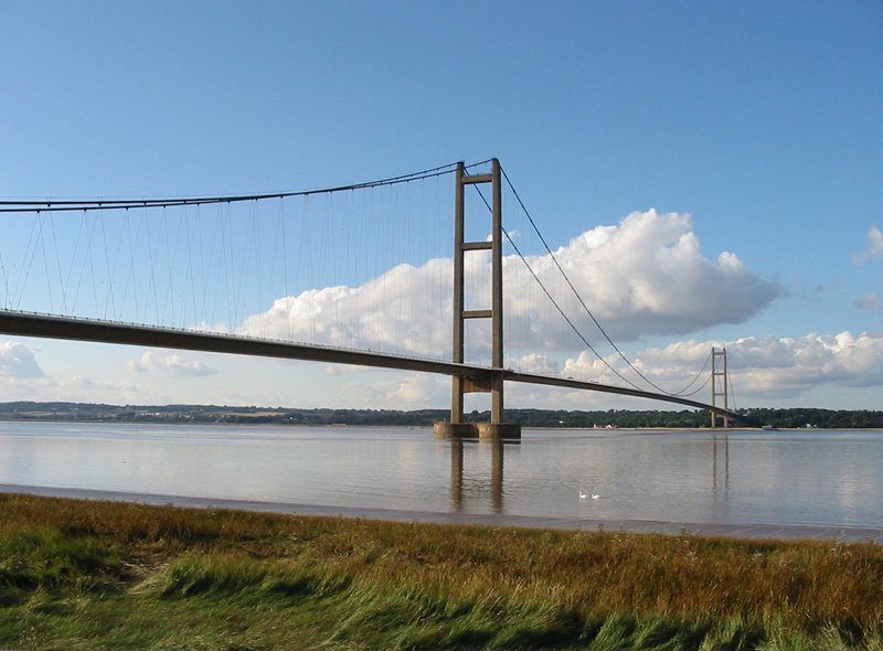 The Humber Bridge's Towers Are 36mm Further Apart at the Top — Can You Prove It?