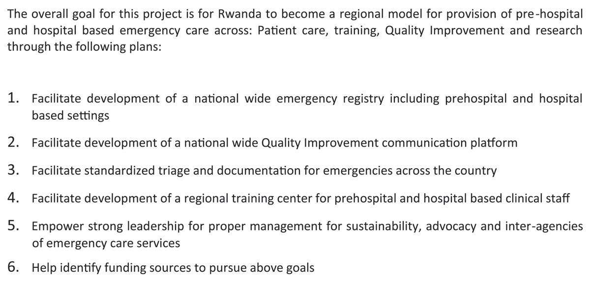 Key Aims of Memorandum of Understanding between MOH and VCU.