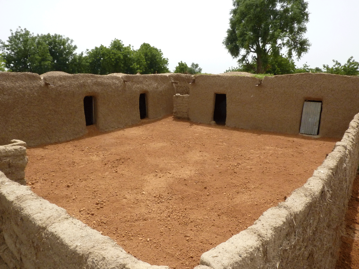 A recently remediated home in Zamfara State. Contaminated surface soils