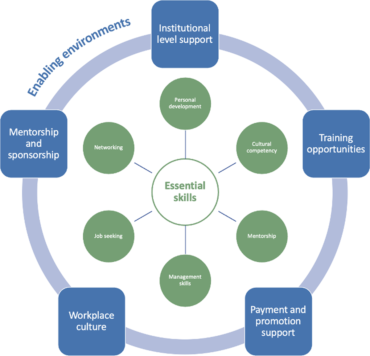 Essential skills and enabling environments conceptual framework