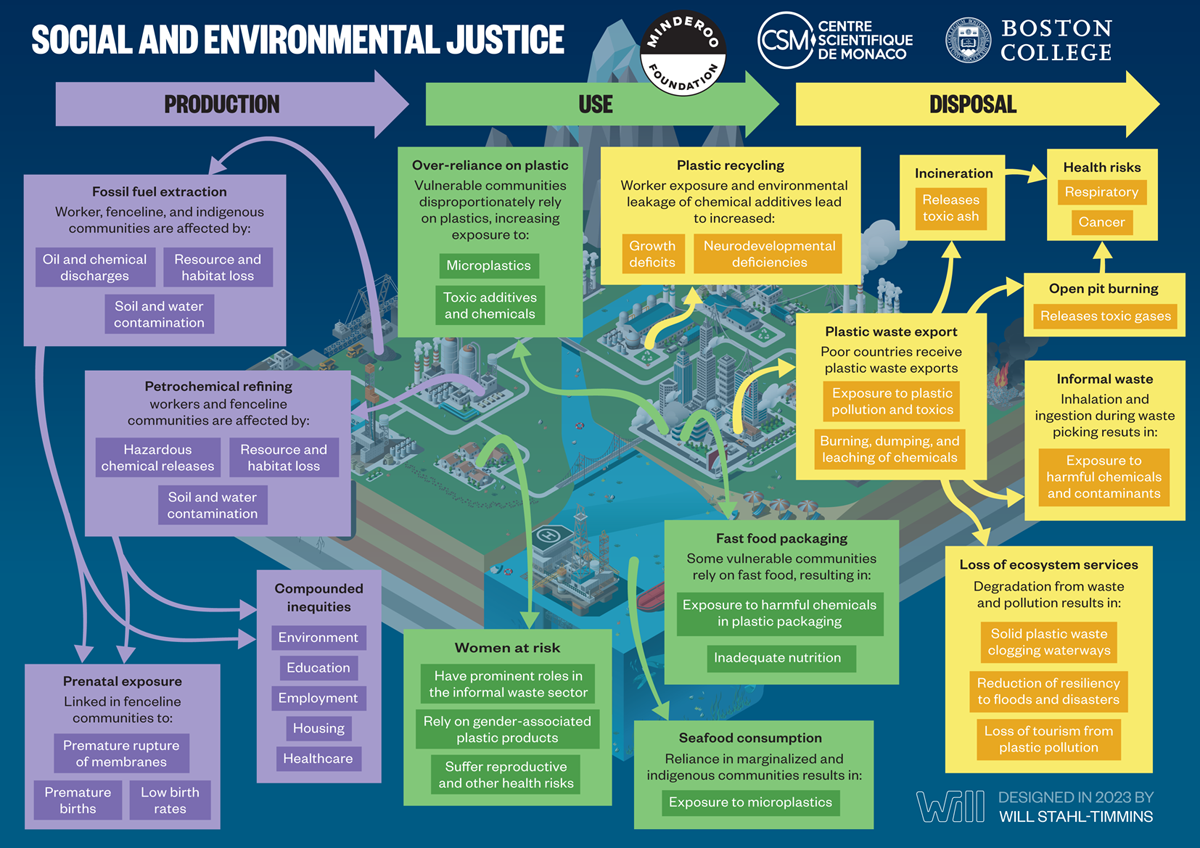 Figure 6.1 The impact of plastic on social and environmental justice.