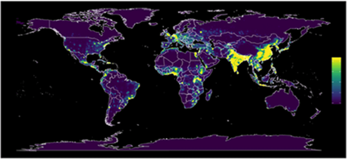 Estimated risk of zoonotic emerging infectious disease ‘spillover’ events. Source: (Allen et al., 2017) [95]