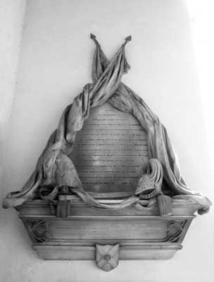 The memorial to Richard Neville’s brothers, in St Mary’s Church, Saffron Walden (Photograph: Howard Williams, 2008).