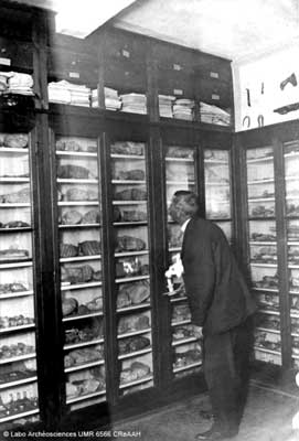 The prehistoric and geological collections of G. d’Ault du Mesnil (1842–1921) at Abbeville (around 1900–1910). © Labo Archéosciences UMR 6566 CReAAH.