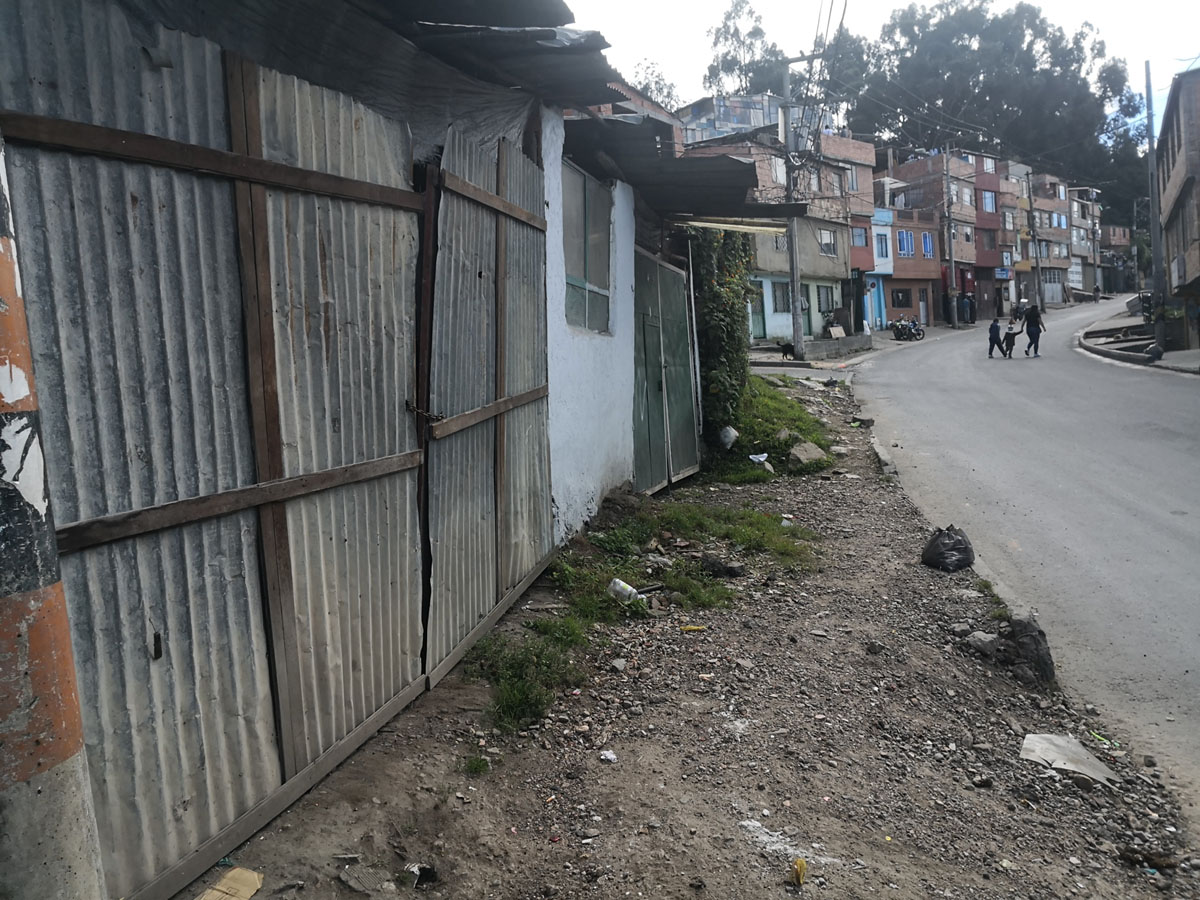 Santiago’s neighborhood (Public school case) in low-income
                            sector of Bogotá