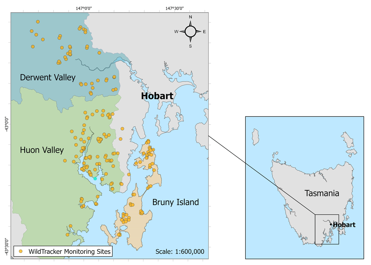 WildTracker Monitoring Sites