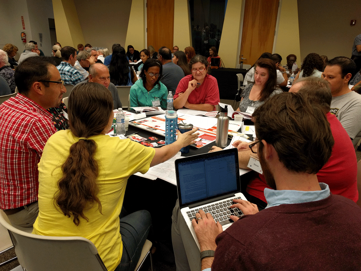 Participants deliberating at a Forum in Phoenix, Arizona