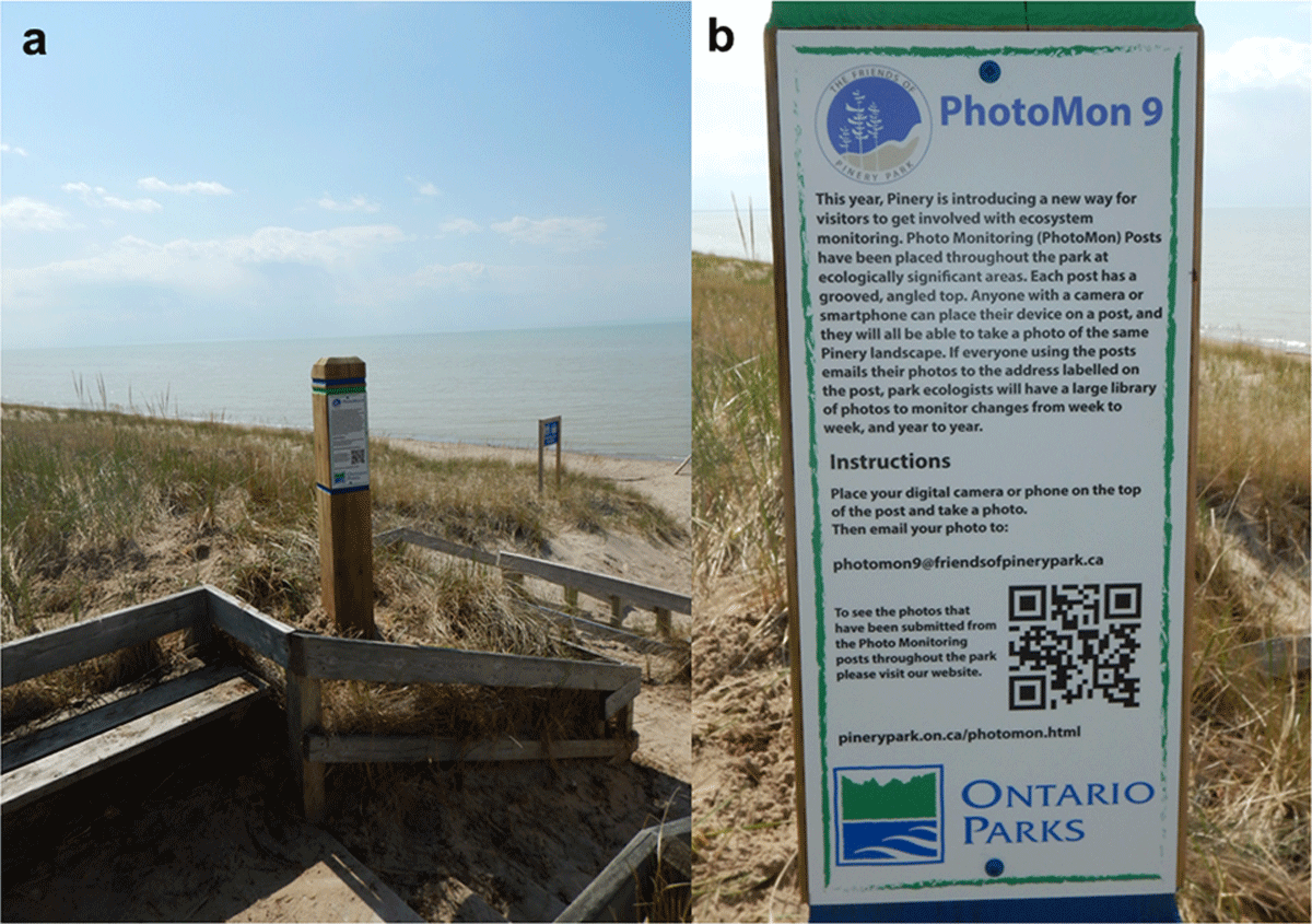 Photo-point monitoring site and photo submission instructions for the PhotoMon Project