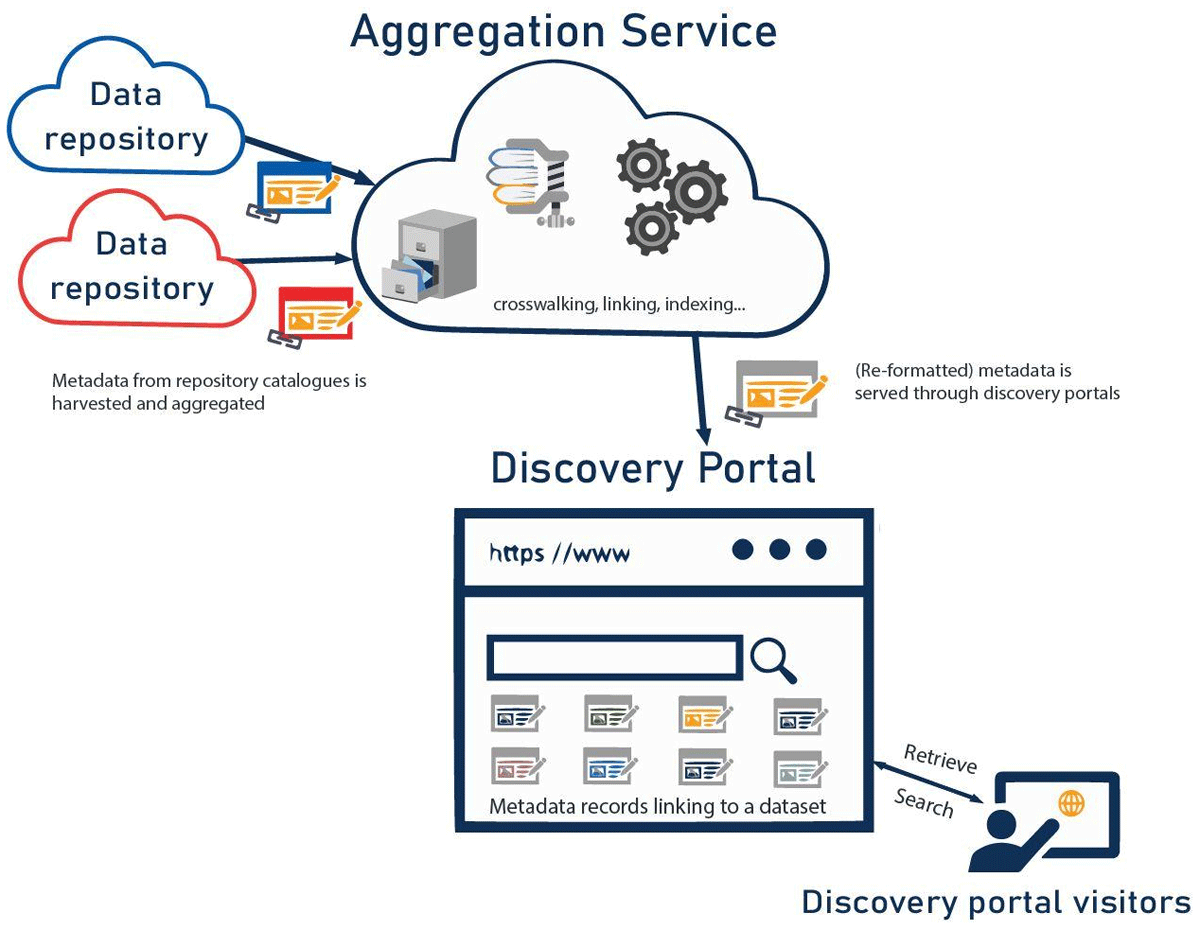 The metadata harvesting process