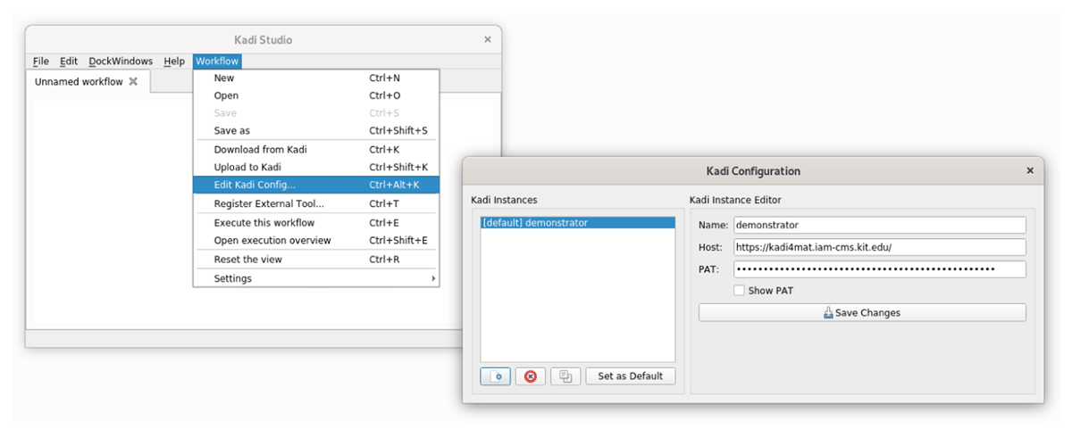 Establishing a link to a remote repository