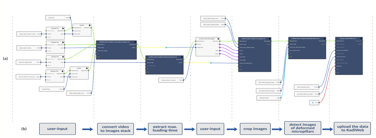 KadiStudio Use-Case: Automated Data Processing for a Micromechanical Testing Experiment