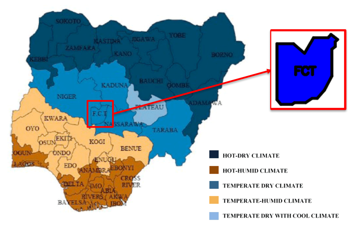 Climate classification of Nigeria (Mobolade & Pourvahidi, 2020).