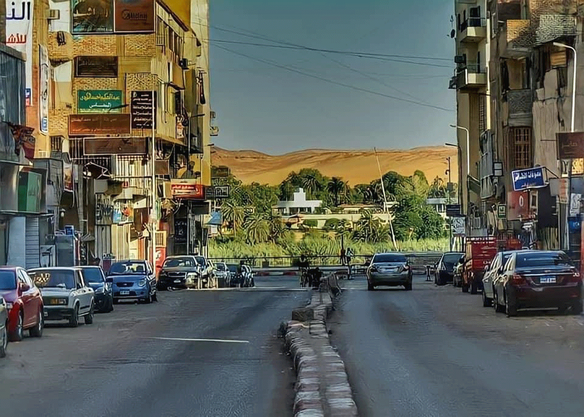 Photo for the street that leads to the Nile front view