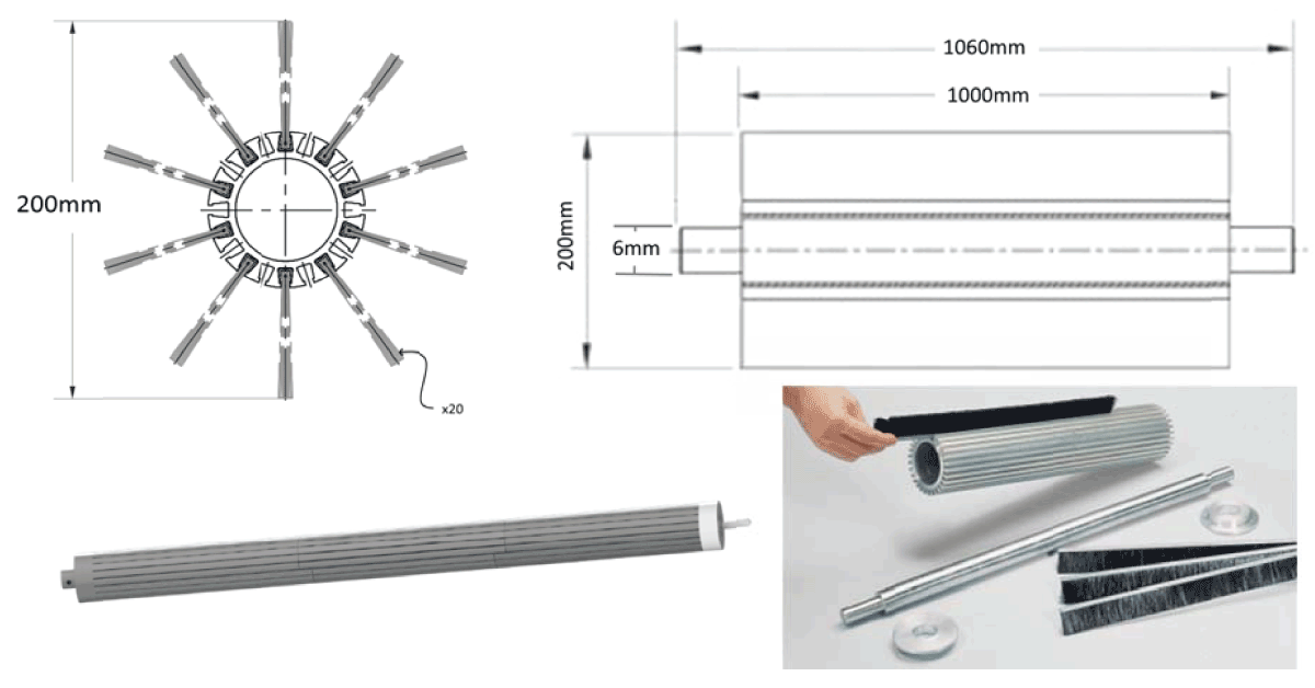 Dimensions and design of the hub