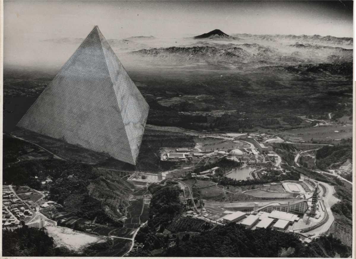 Tetrahedron City in Japan designed by Buckminster Fuller