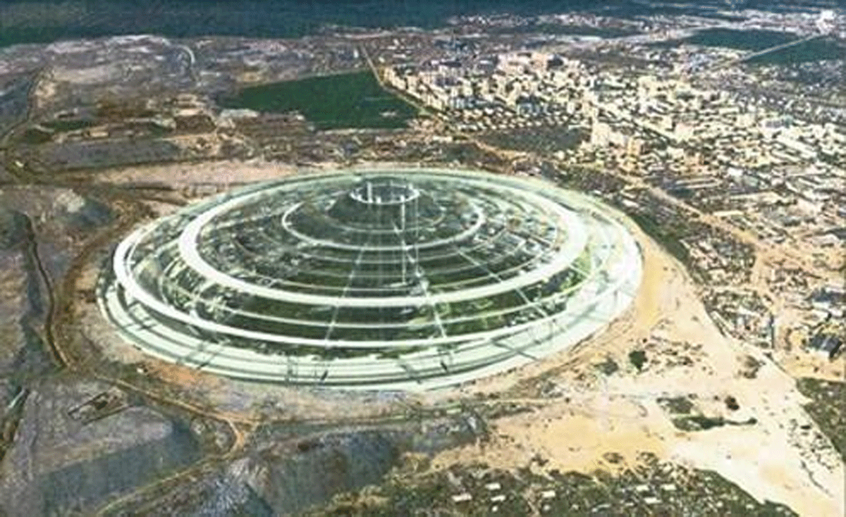 Dome over Mir-Mine in Siberia