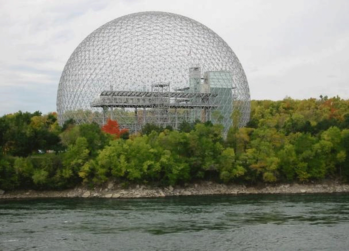 Biosphere - Expo Montreal in Quebec designed by Buckminster Fuller