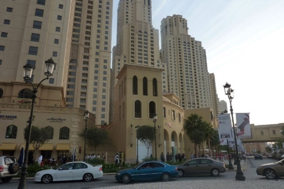 The Dubai Marina. This photo was taken in 2009, however, in 2003 these buildings had just been finished and were still in the process of being occupied (photo by author)