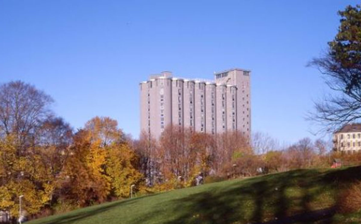 Grunerlokka dormitory – building of the former grain elevator