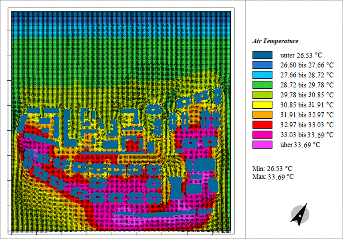 Air temperature for Scenario 1 (GE.X)