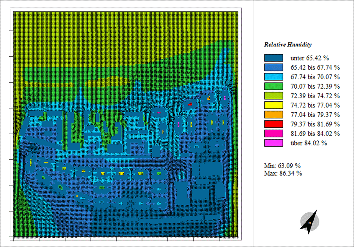 Relative Humidity for Scenario 1 (GE.X)