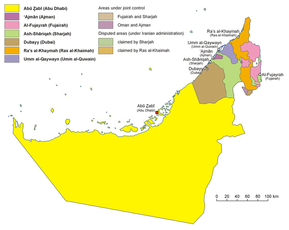 Location of Sharjah, UAE (Commons.Wikimedia.org)