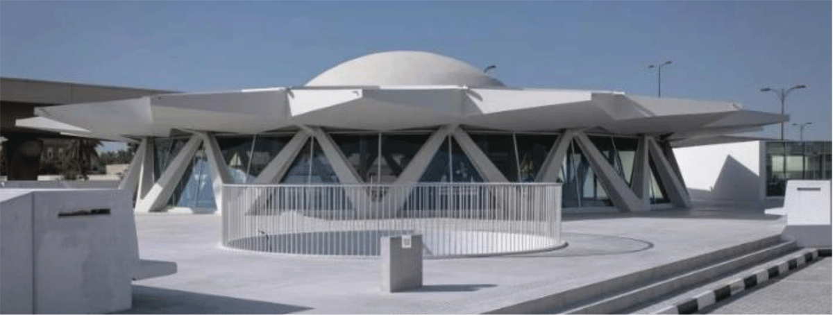 The Flying Saucer has been renovated to become an exhibition venue for the Sharjah Art Foundation (SAF)