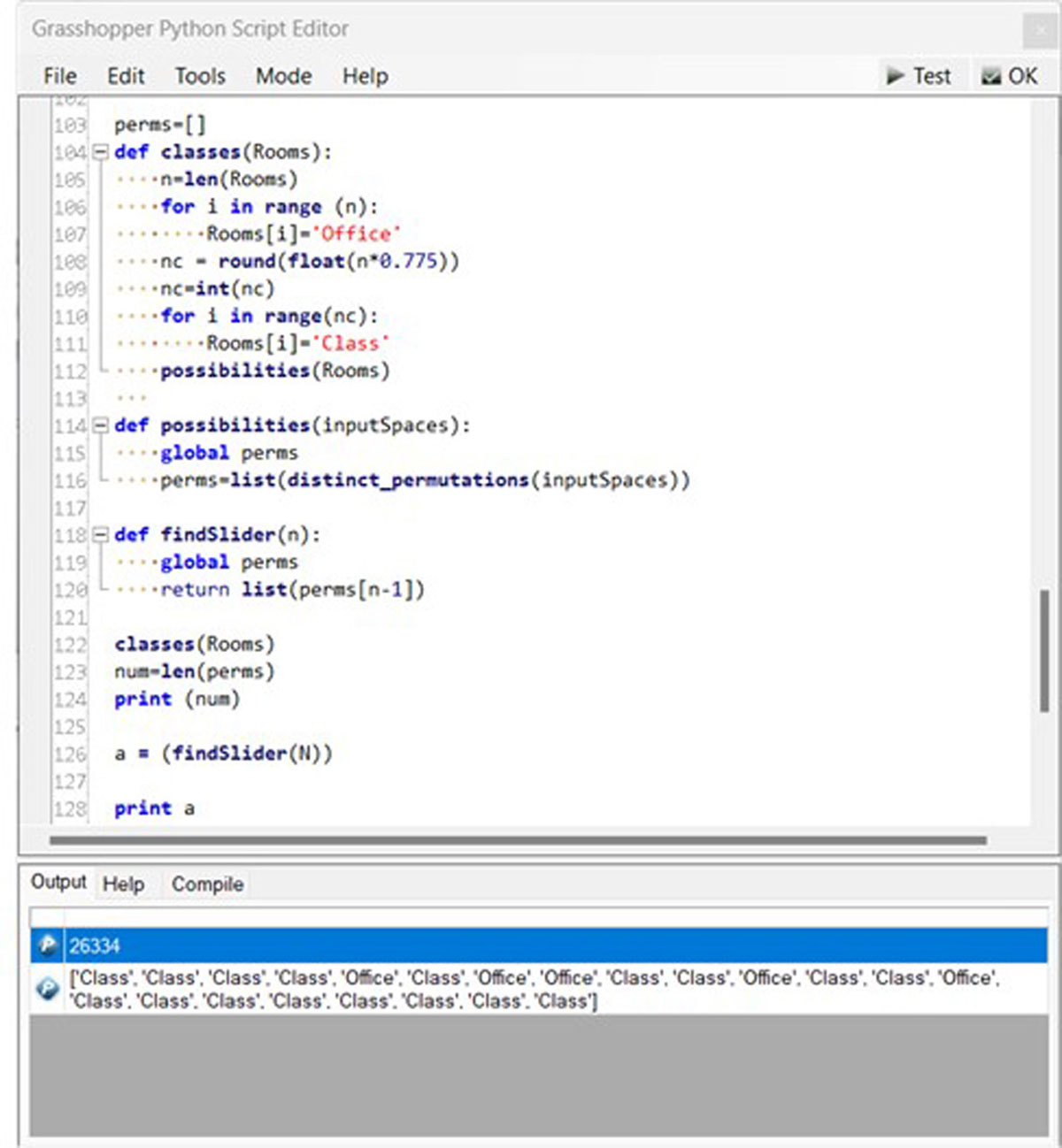 Python Script for changing the functions of the rooms without reparations