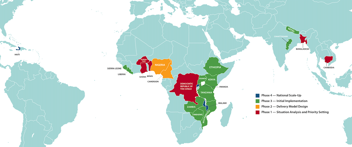 NCDI Poverty Commission Countries and Phases of PEN-Plus Expansion